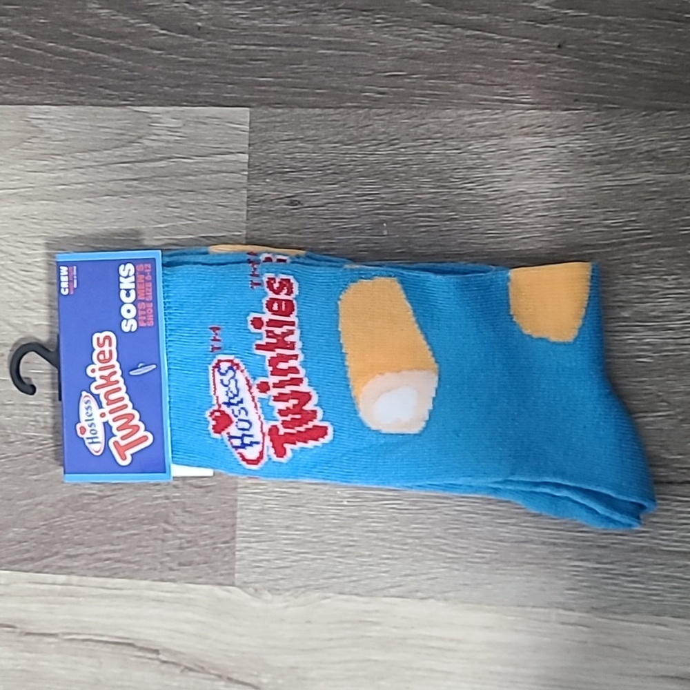Hostess Twinkies crew socks New in package fits men's shoe size 6-12